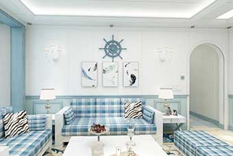 台州地中海风格-客厅