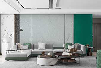 台州轻奢风格-客厅