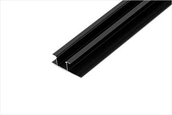 台州航空纤维墙咔铝合金带灯中条（哑黑氧化）