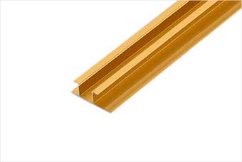 台州航空纤维墙咔铝合金带灯中条（钛金氧化）