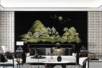 台州森佰汇航空纤维墙咔(湖光山色)